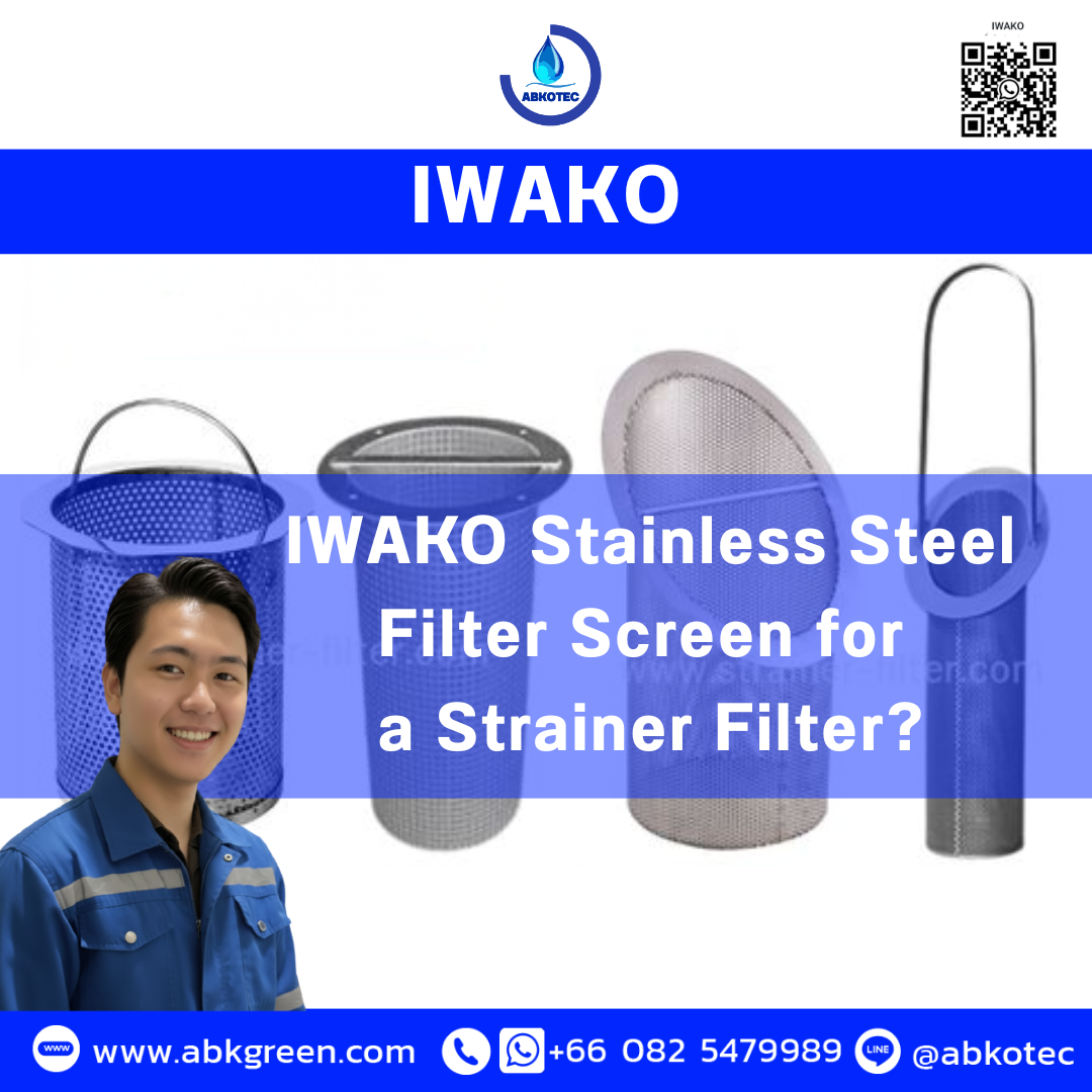 IWAKO Stainless Steel Filter Screen for a Strainer Filter