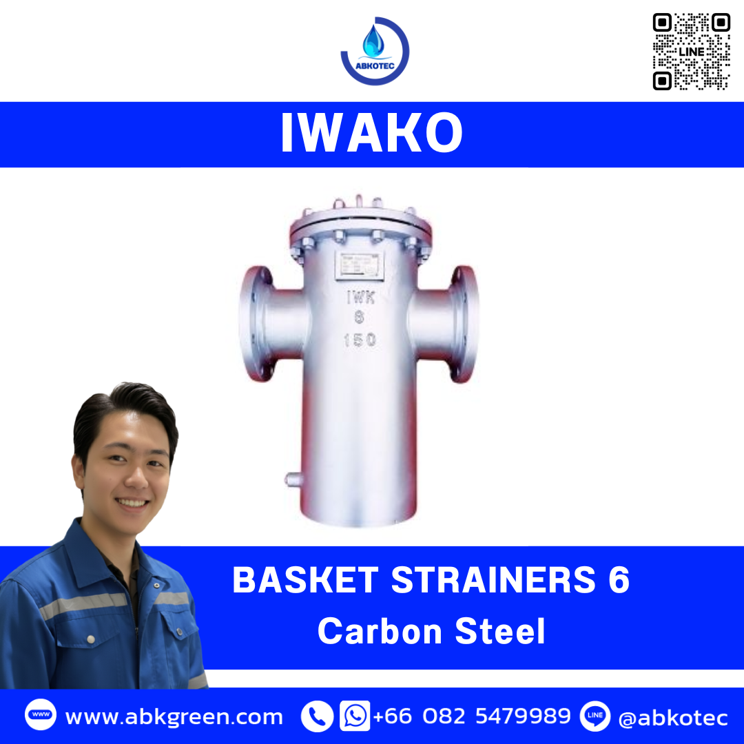 IWAKO Basket Strainer Filter Stainless Steel 6″ 